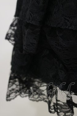 画像3: SEXY DYNAMITE LONDON / ガーター風レースフリルスカート M 黒 H-25-05-17-068-PU-SK-KB-ZH