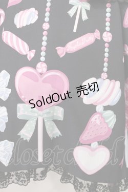 画像4: Angelic Pretty / Candy Ornamentジャンパースカート Free ブラック H-25-05-17-1003-AP-OP-NS-ZH