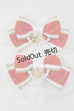 画像1: Angelic Pretty / Pearlオーガンジーお袖とめ  オフ/レッド H-25-05-17-1009-AP-ZA-NS-ZH