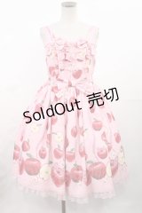 Angelic Pretty / Girly Applesジャンパースカート Free ピンク H-25-05-17-1002-AP-OP-NS-ZH