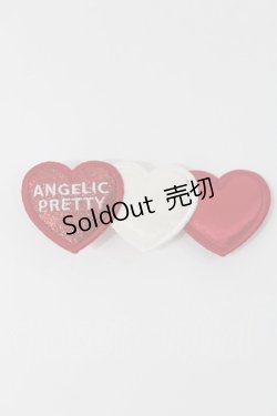 画像1: Angelic Pretty / Trio Heartクリップ  レッド/ホワイト H-25-05-17-1018-AP-AC-NS-ZH