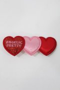 Angelic Pretty / Trio Heartクリップ  レッド/ピンク H-25-05-17-1019-AP-AC-NS-ZH