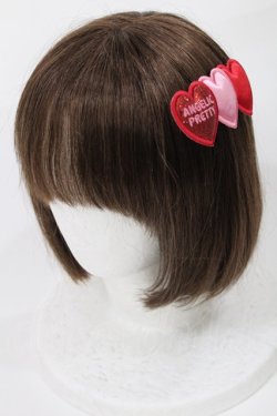 画像2: Angelic Pretty / Trio Heartクリップ  レッド/ピンク H-25-05-17-1019-AP-AC-NS-ZH