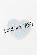 Angelic Pretty / Decoration Heartワッペンクリップ  サックス H-25-05-17-1022-AP-AC-NS-ZH