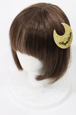 画像2: Angelic Pretty / Twinkle Moonクリップ  ゴールド H-25-05-17-1026-AP-AC-NS-ZH