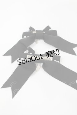 画像2: BABY,THE STARS SHINE BRIGHT / TRUMP ALICEのリボンクリップ  ブラック H-25-05-17-1032-BA-AC-NS-ZH