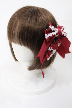 画像2: BABY,THE STARS SHINE BRIGHT / TRUMP ALICEのリボンクリップ  エンジ H-25-05-17-1033-BA-AC-NS-ZH