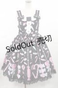 Angelic Pretty / Candy Ornamentジャンパースカート Free ブラック H-25-05-17-1003-AP-OP-NS-ZH