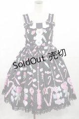 Angelic Pretty / Candy Ornamentジャンパースカート Free ブラック H-25-05-17-1003-AP-OP-NS-ZH