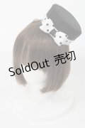 Angelic Pretty / MilkshakeワンピースSetのミニハット  ブラック H-25-05-17-1043-AP-AC-NS-ZH