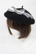 Angelic Pretty / Cuteストライプリボンサマーベレー  ブラック H-25-05-17-1046-AP-AC-NS-ZH