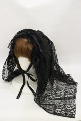 MARBLE / ベールヘッドドレス  黒 H-25-05-17-002-GO-AC-KB-ZH