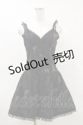 HONEY / 蝶プリントフロントボタンワンピース  黒×紫 H-25-05-17-070-HN-OP-KB-ZH