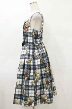 画像3: Emily Temple cute / Teddy Bear Tartanノースリーブワンピース  オフ白 H-25-05-17-074-ET-OP-KB-ZH