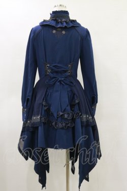画像2: OZZ ANGELO / 薔薇刺繍ナポレオンワンピース  紺 H-25-05-17-076-OO-OP-KB-ZH