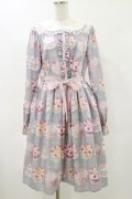 Emily Temple cute / Decoration CAKEワンピース L ライトグレー H-25-05-17-077-ET-OP-KB-ZH