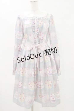 画像1: Emily Temple cute / Decoration CAKEワンピース L ライトグレー H-25-05-17-077-ET-OP-KB-ZH