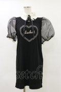 HELL CAT PUNKS / レースアップリブネックワンピース  黒 H-25-05-17-080-PU-OP-KB-ZH