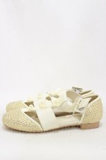 画像2: 【SALE】merry jenny / 箔グログランベルトシューズ M ベージュ H-25-05-17-016-LO-SH-KB-ZTK017 (2)