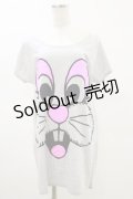MALKOMALKA / プリントロングカットソー  グレー H-25-05-17-019-PU-TO-KB-ZH