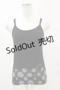 KUNIKUNI / ドットキャミ  黒 H-25-05-17-020-HN-TO-KB-ZH