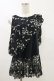 画像1: HYSTERIC GLAMOUR / 蝙蝠ジョーゼットアシメタンク  黒 H-25-05-17-021-PU-TO-KB-ZH (1)
