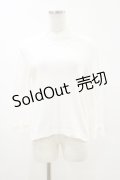 Jane Marple / レース付ロングカットソー  白 H-25-05-17-023-JM-TO-KB-ZH