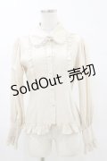 ATELIER PIERROT / ピンタックヨークフリルブラウス  ベージュ H-25-05-17-024-EL-BL-KB-ZH