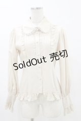 ATELIER PIERROT / ピンタックヨークフリルブラウス  ベージュ H-25-05-17-024-EL-BL-KB-ZH