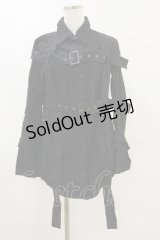 BPN / 拘束ハーネス風ロングシャツ  黒 H-25-05-17-026-GO-BL-KB-ZH