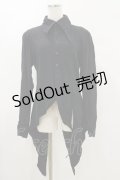 BPN FOR MEN / 燕尾ブラウス  黒 H-25-05-17-028-GO-BL-KB-ZH