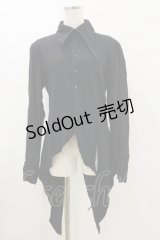 BPN FOR MEN / 燕尾ブラウス  黒 H-25-05-17-028-GO-BL-KB-ZH