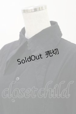 画像3: BPN FOR MEN / 燕尾ブラウス  黒 H-25-05-17-028-GO-BL-KB-ZH