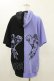 画像2: NieR Clothing / 半袖ZIPパーカー  2TONE(パープル×ブラック) H-25-05-17-029-PU-TO-KB-ZH (2)