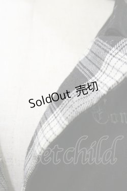 画像4: H jelly / ストライプ切替フリルジャケット  黒 H-25-05-18-041-HN-JA-KB-ZH