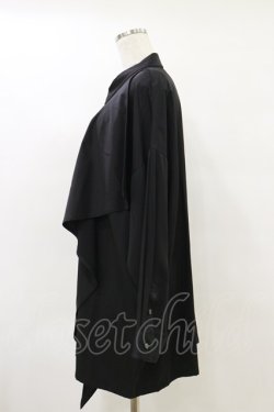 画像3: MiDiom / Ruffle Frill Big Shirt  ブラック H-25-05-18-043-PU-BL-KB-ZH