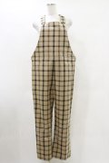 MILKBOY / CHECK SALOPETTE PANTS  ベージュ H-25-05-18-044-MB-PA-KB-ZH