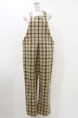 MILKBOY / CHECK SALOPETTE PANTS  ベージュ H-25-05-18-044-MB-PA-KB-ZH