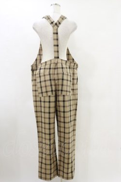 画像2: MILKBOY / CHECK SALOPETTE PANTS  ベージュ H-25-05-18-044-MB-PA-KB-ZH