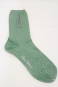 Candy Stripper / CANDY LAME RIB SOCKS  ライトグリーン H-25-05-18-007-PU-ZA-KB-ZH