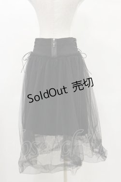画像2: PUNK RAVE / Gothic Rock Veiling Skirt XS 黒 H-25-05-18-054-PU-SK-KB-ZH