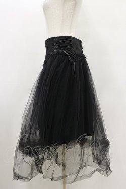 画像3: PUNK RAVE / Gothic Rock Veiling Skirt XS 黒 H-25-05-18-054-PU-SK-KB-ZH