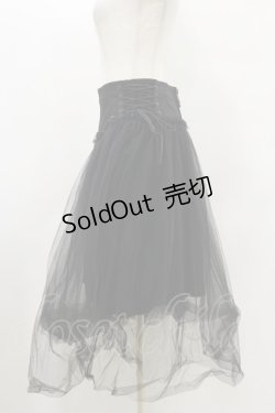 画像3: PUNK RAVE / Gothic Rock Veiling Skirt XS 黒 H-25-05-18-054-PU-SK-KB-ZH