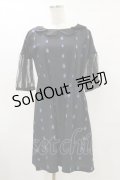 pays des fees  / 虫チュールスリーブワンピース  黒 H-25-05-18-058-PU-OP-KB-ZH