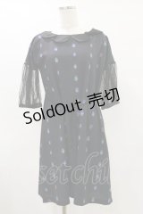 pays des fees  / 虫チュールスリーブワンピース  黒 H-25-05-18-058-PU-OP-KB-ZH