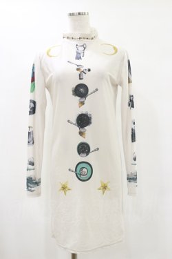 画像1: pays des fees  / シアーワンピース  アイボリー H-25-05-18-059-PU-OP-KB-ZH