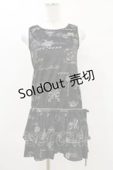 MILK / フレンチメールワンピース  ブラック×ピンク H-25-05-18-061-ML-OP-KB-ZH