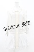 axes femme / プリーツワンピース M ライトグレー H-25-05-18-1038-AX-OP-NS-ZH