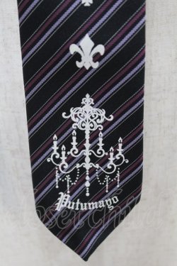 画像2: PUTUMAYO / シャンデリアプリントネクタイ　  ブラック/ラベンダー H-25-05-18-1006-PT-ZA-NS-ZH