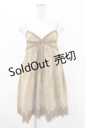 axes femme / スエード風キャミワンピース M キャメル H-25-05-18-1040-AX-OP-NS-ZH
